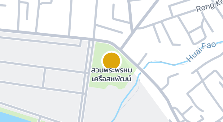 显示สวนพระพรหม เครือสหพัฒน์的地图