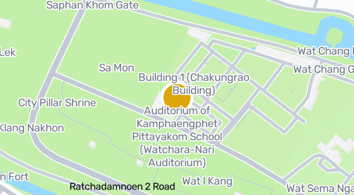 Map showing Auditorium of Kamphaengphet Pittayakom School (Watchara-Nari Auditorium)