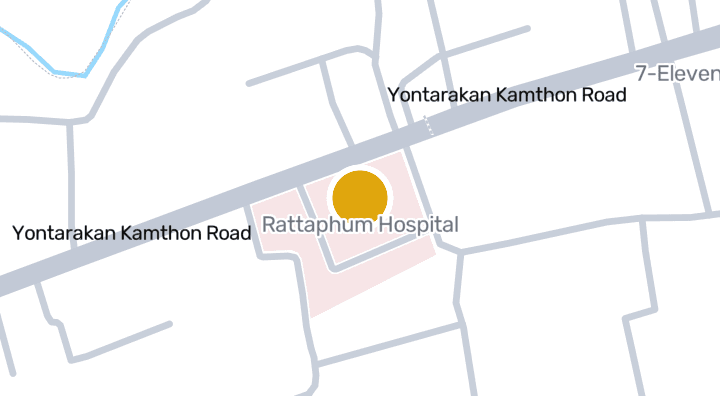 Map showing Rattaphum Hospital