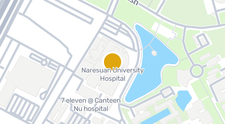 显示Naresuan University Hospital的地图