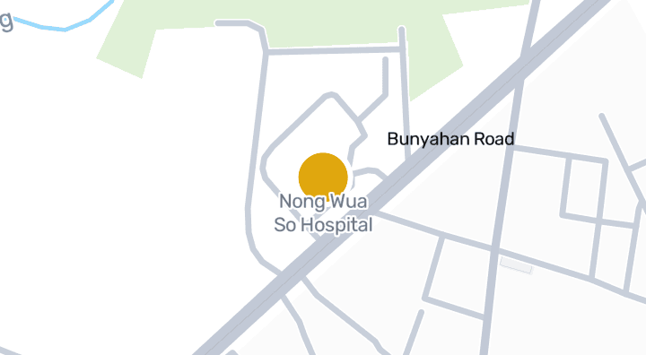 แผนที่แสดงโรงพยาบาลหนองวัวซอ