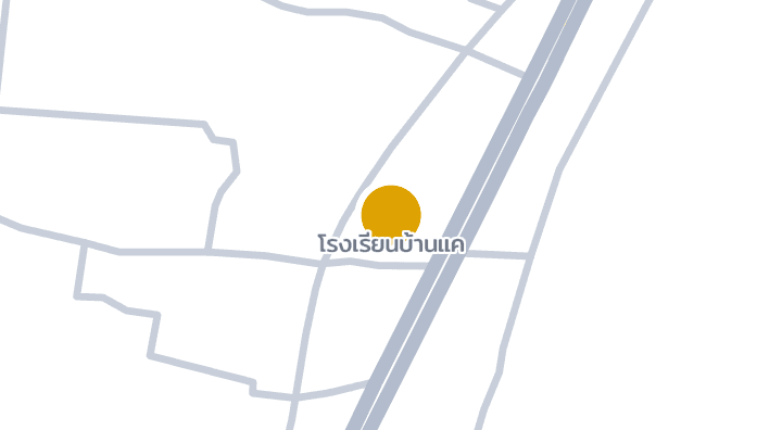 แผนที่แสดงโรงเรียนบ้านแค