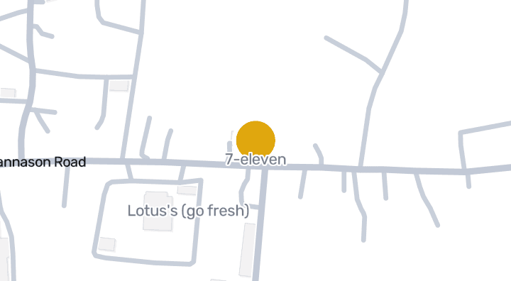 Map showing 7-eleven