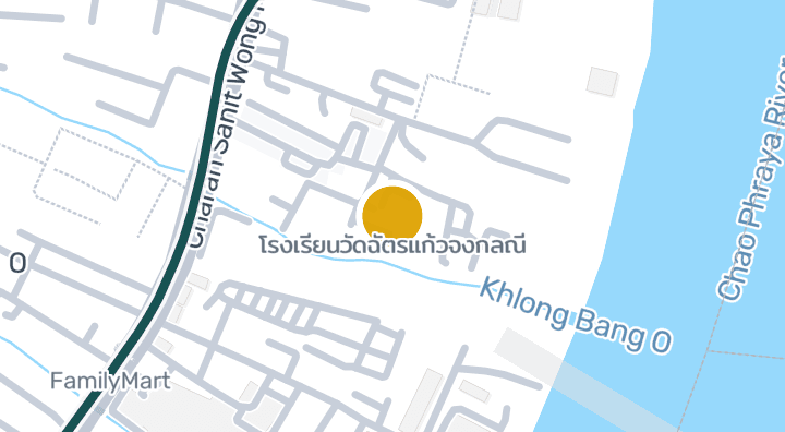 Map showing โรงเรียนวัดฉัตรแก้วจงกลณี