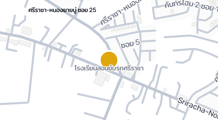 显示โรงเรียนสอนขับรถศรีราชา的地图
