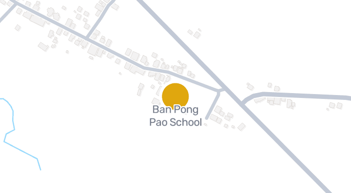 แผนที่แสดงโรงเรียนบ้านโป่งเป้า