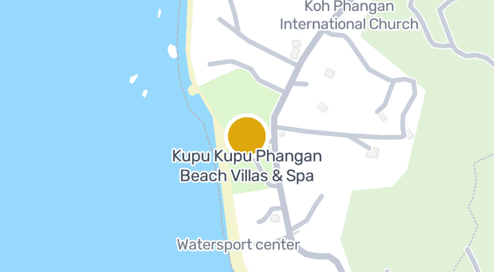 แผนที่แสดงKupu Kupu Phangan Beach Villas & Spa