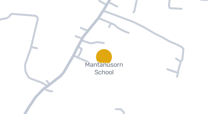 แผนที่แสดงMantanusorn School