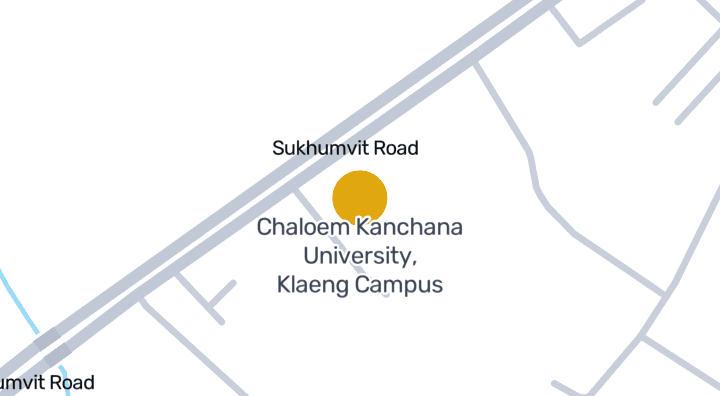 显示Chaloem Kanchana University, Klaeng Campus的地图