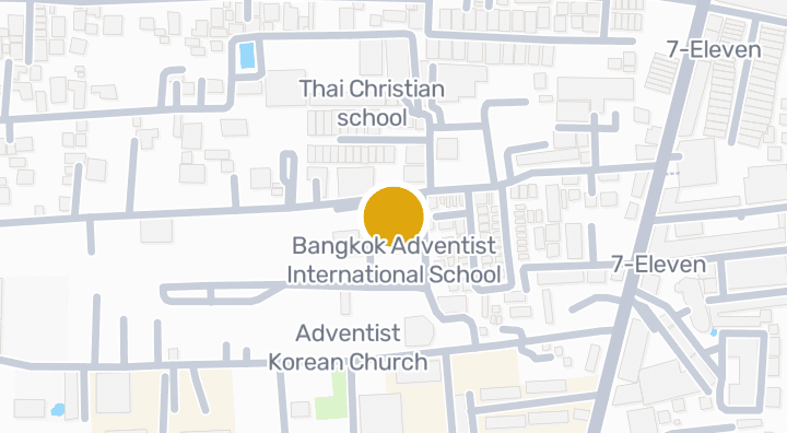 Map showing Bangkok Adventist International School