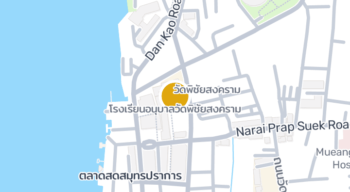 Карта с โรงเรียนอนุบาลวัดพิชัยสงคราม