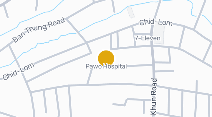 显示Pawo Hospital的地图