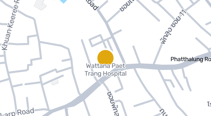 แผนที่แสดงโรงพยาบาลวัฒนแพทย์