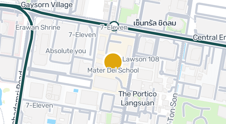 Map showing Mater Dei School