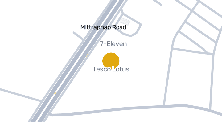 显示Tesco Lotus的地图