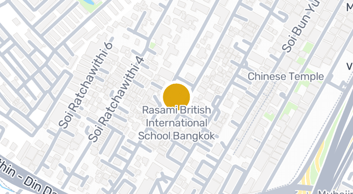Map showing Rasami British International School Bangkok