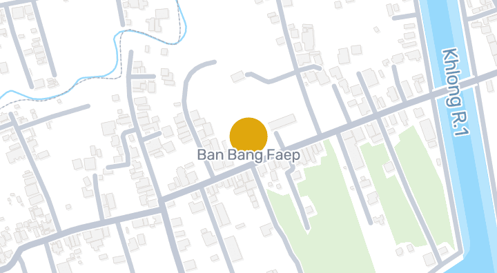 แผนที่แสดงบ้านบางแฟบ