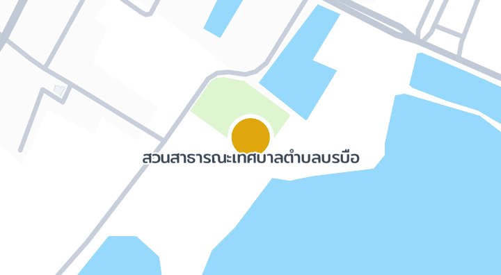 แผนที่แสดงสวนสาธารณะเทศบาลตำบลบรบือ