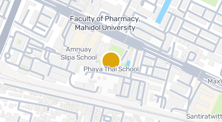 Map showing Phaya Thai School