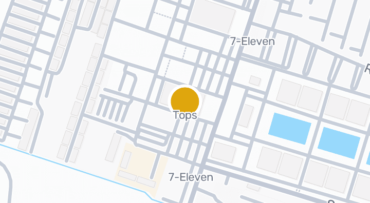 Map showing Tops