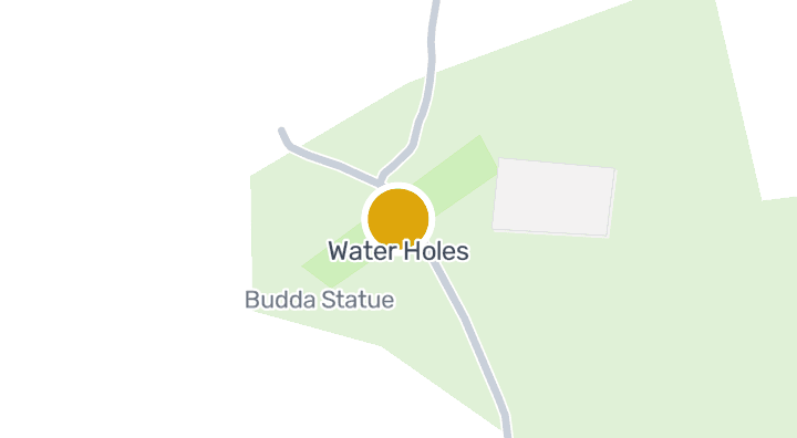Map showing Water Holes