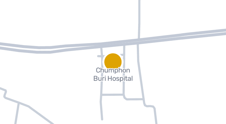 แผนที่แสดงChumphon Buri Hospital