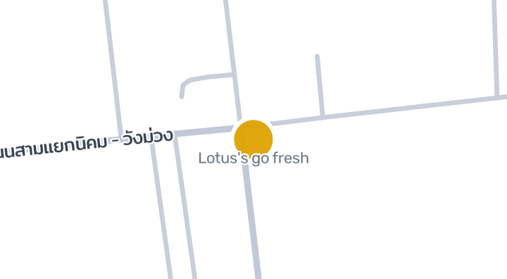 Map showing Lotus's go fresh