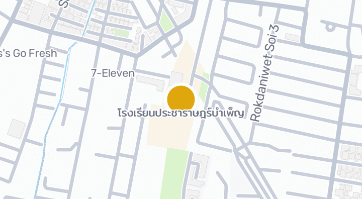 Map showing โรงเรียนประชาราษฎร์บำเพ็ญ