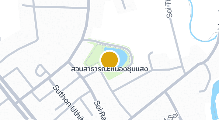 แผนที่แสดงสวนสาธารณะหนองชุมแสง