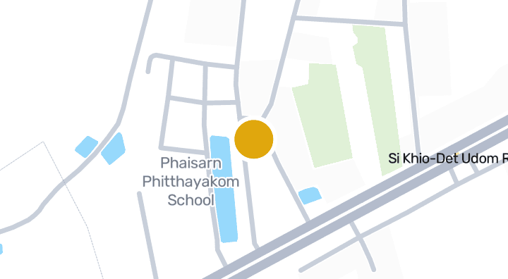 แผนที่แสดงโรงเรียนวัดบ้านบ่อดิน