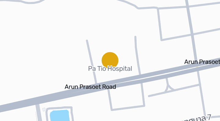 แผนที่แสดงโรงพยาบาลป่าติ้ว