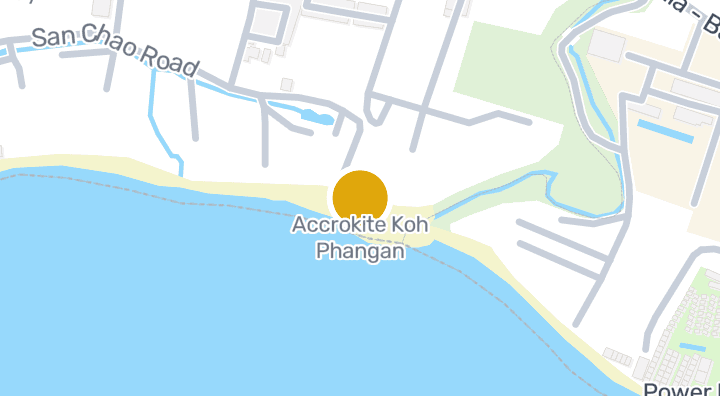 แผนที่แสดงAccrokite Koh Phangan