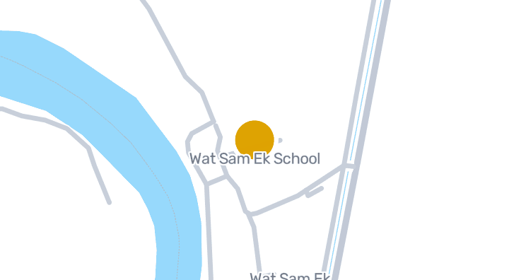 แผนที่แสดงโรงเรียนวัดสามเอก