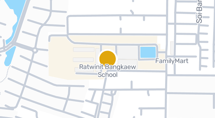 Map showing Ratwinit Bangkaew School