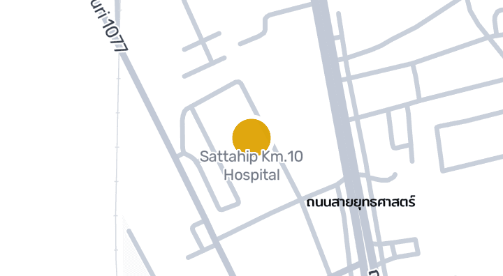 แผนที่แสดงโรงพยาบาลสัตหีบ กม.10