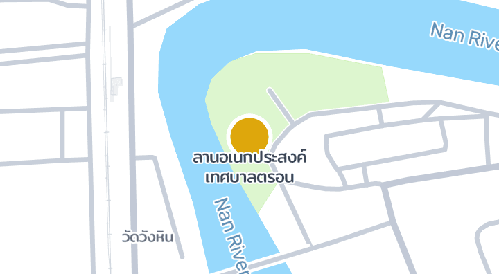 แผนที่แสดงลานอเนกประสงค์ เทศบาลตรอน