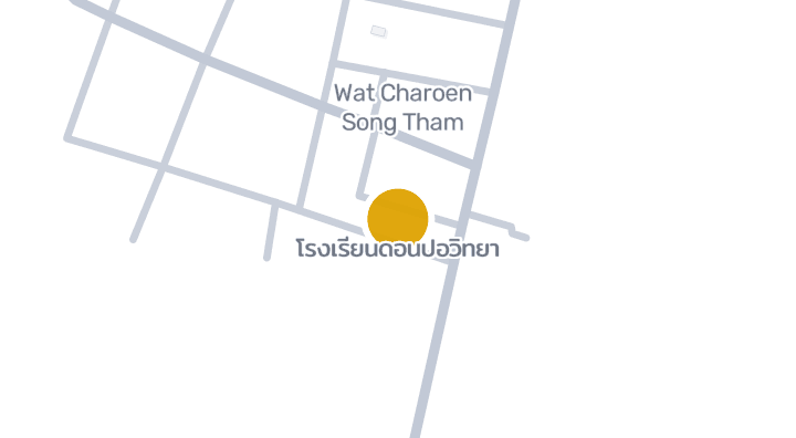 แผนที่แสดงโรงเรียนดอนปอวิทยา