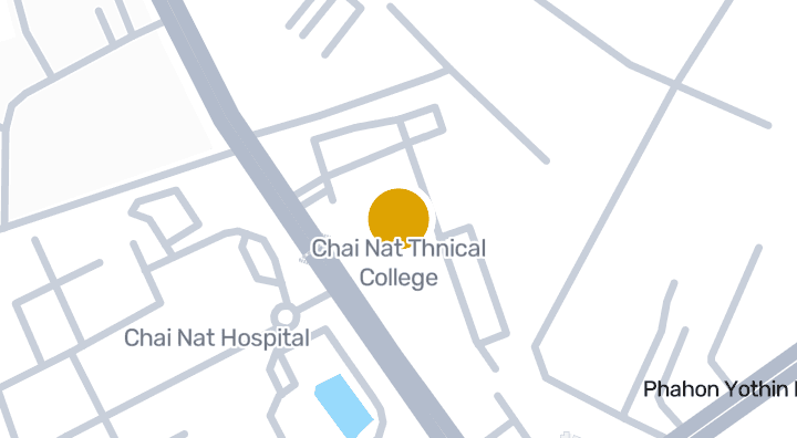 Map showing Chai Nat Thnical College