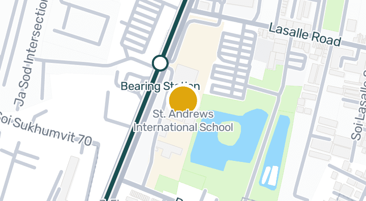 Map showing St. Andrews International School
