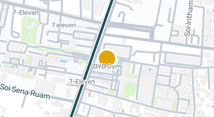 แผนที่แสดงDYB Gym