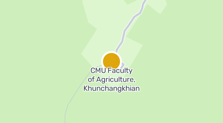 Map showing CMU Faculty of Agriculture, Khunchangkhian