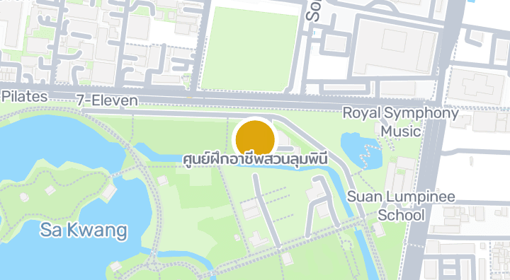 Map showing ศูนย์ฝึกอาชีพสวนลุมพินี