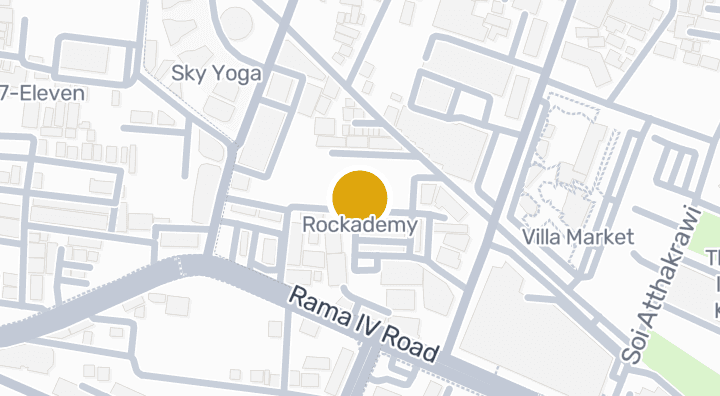 Map showing Rockademy
