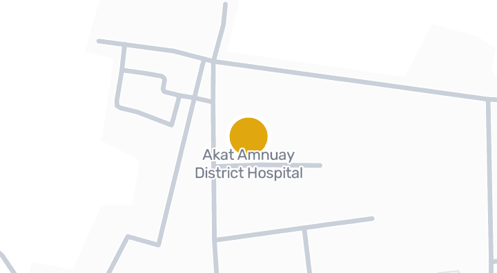 แผนที่แสดงAkat Amnuay District Hospital