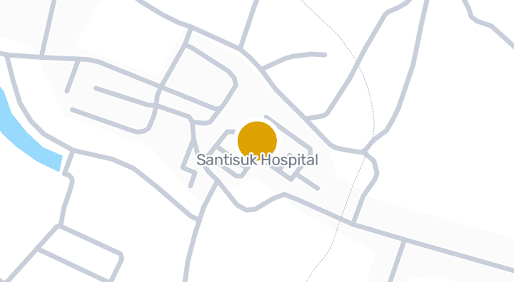 显示Santisuk Hospital的地图