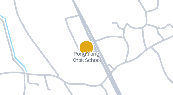 Map showing Pong Yang Khok School