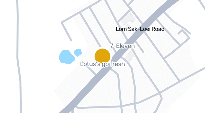 แผนที่แสดงLotus's go fresh