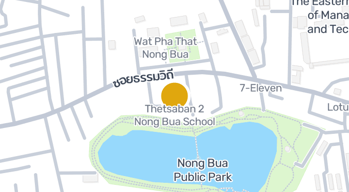แผนที่แสดงโรงเรียน เทศบาล 2 หนองบัว