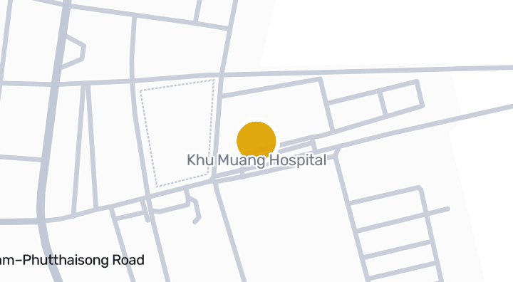 แผนที่แสดงKhu Muang Hospital