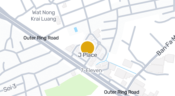 Map showing J Place